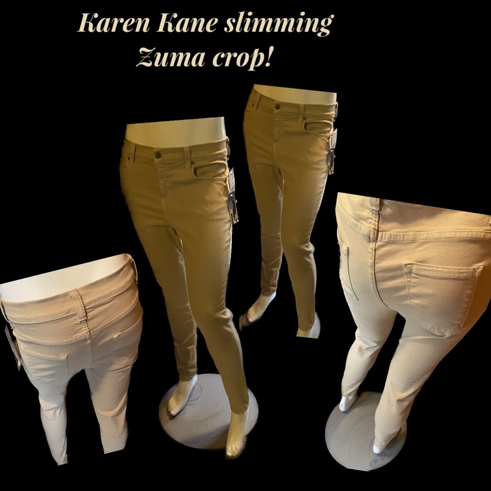 KAREN KANE wonderful khaki Zuma crop Jean!